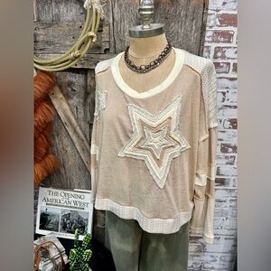 POL Star Embellished Top - S